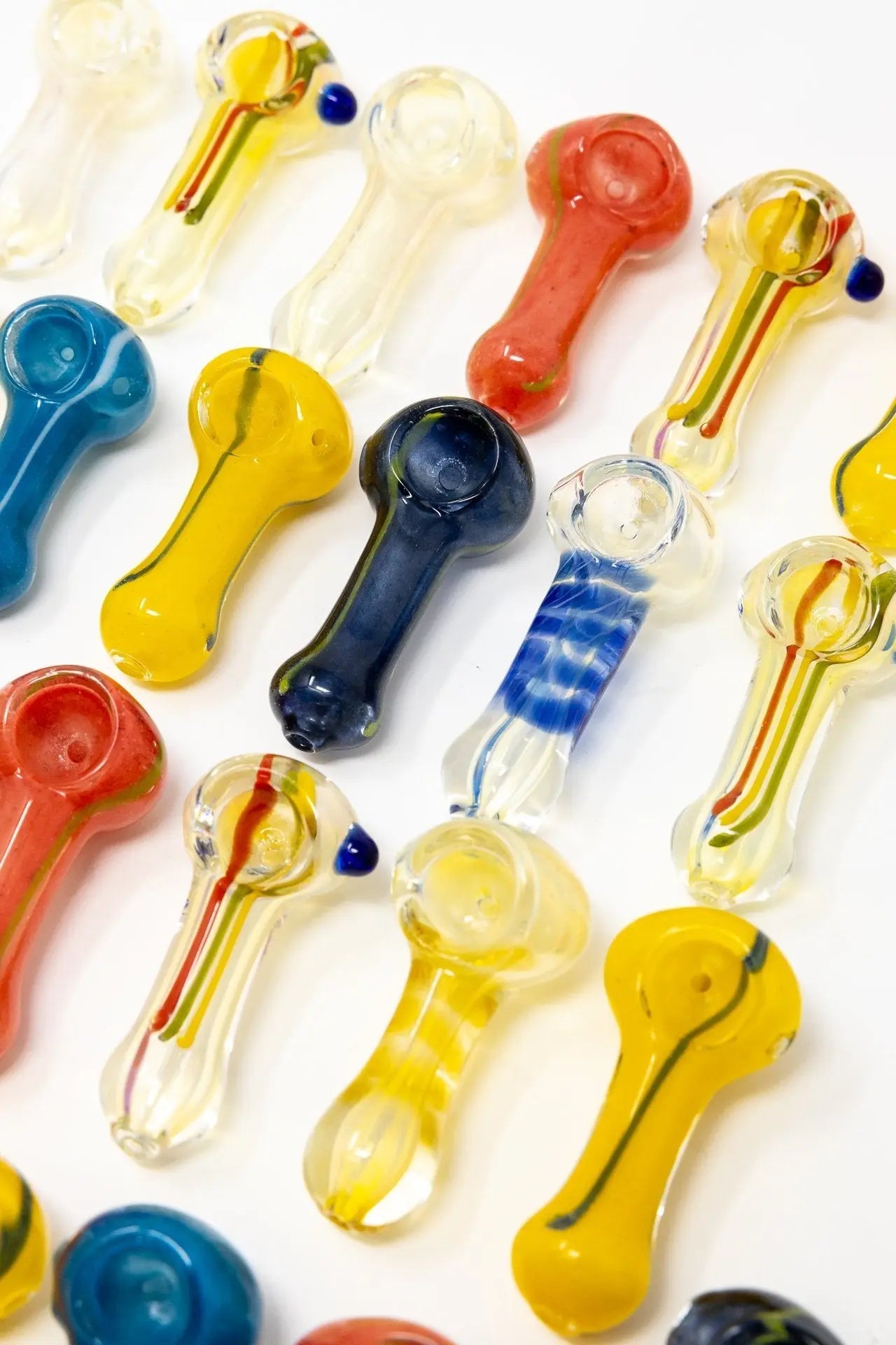 cheap glass tobacco pipes for sale Greek 3" Mini Hand Avernic Smoke Shop Glass Pipes Rasta | Sherlocks