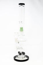 Dark Gray 16" Thick Double Percolator Bong w/ Ice Catcher StonedGenie.com Bong