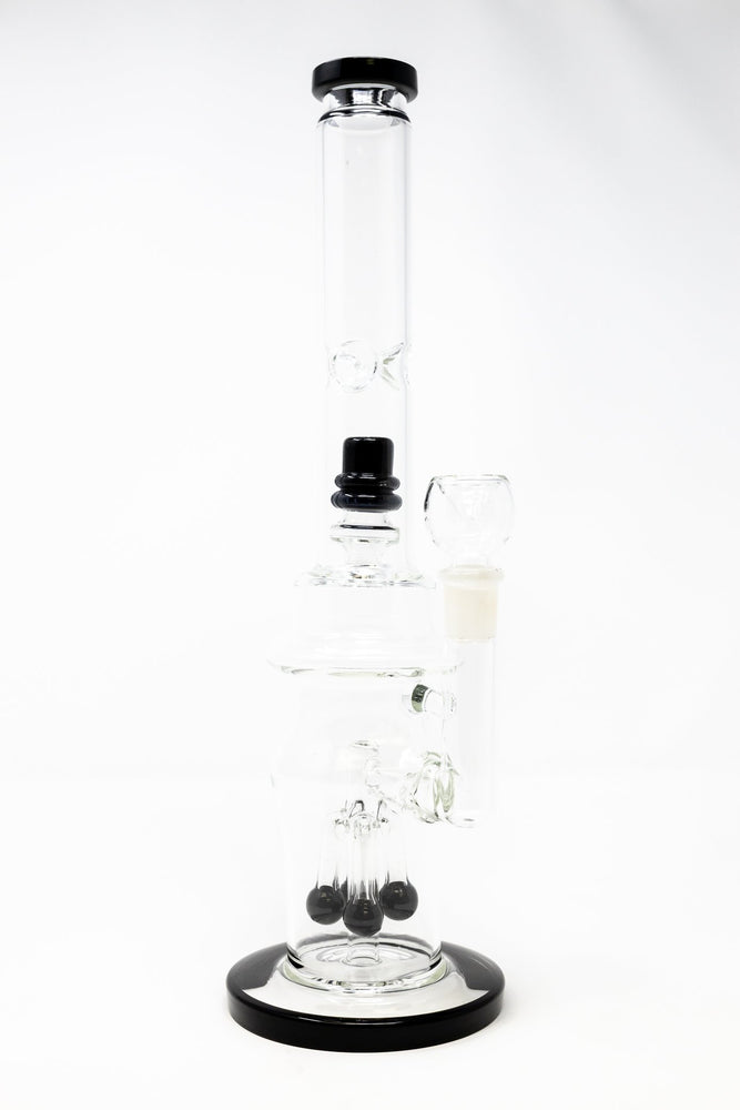 16" Thick Double Percolator Bong w/ Ice Catcher