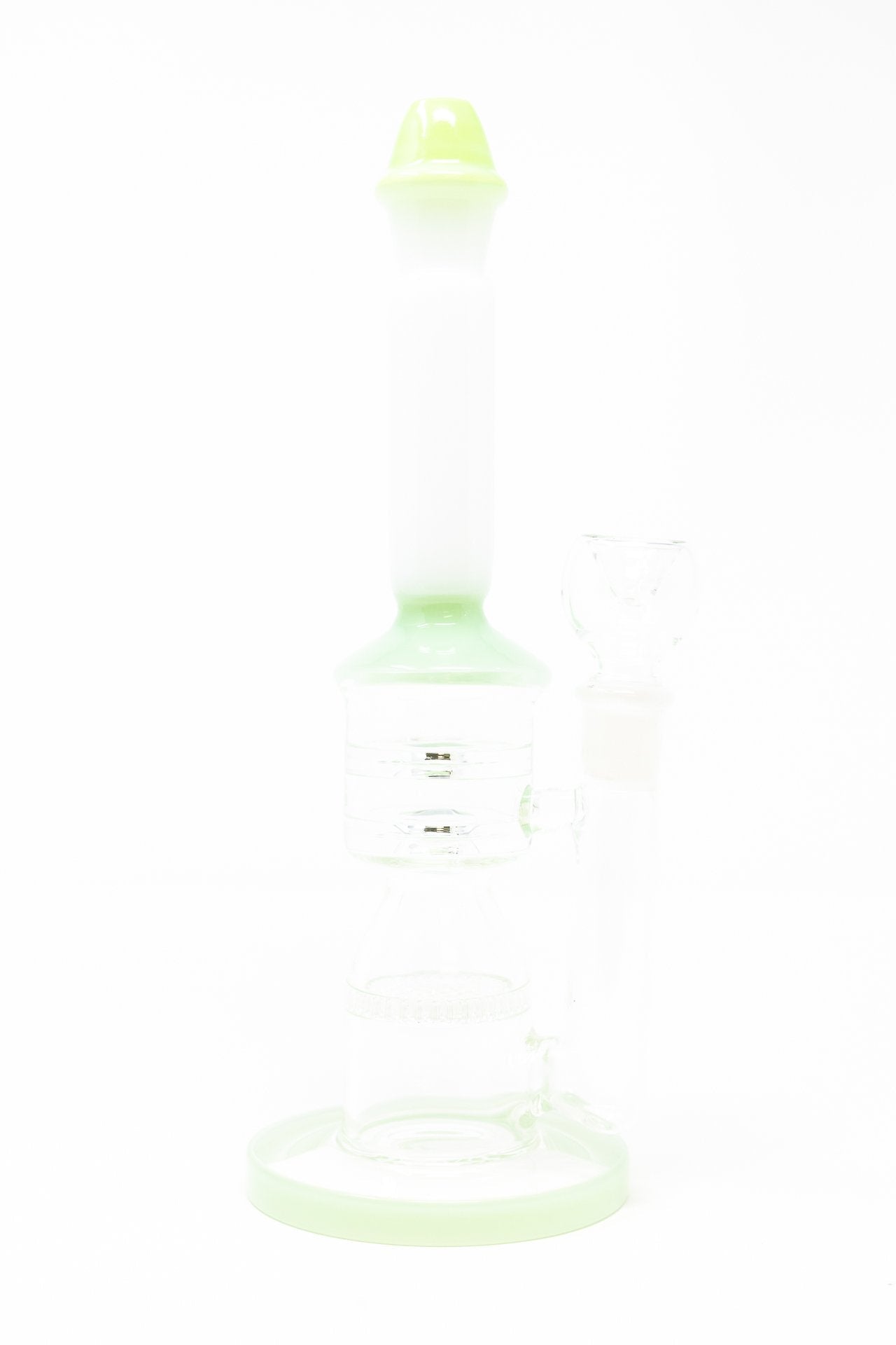 11" Premium White Neck Rocket Honeycomb Bong