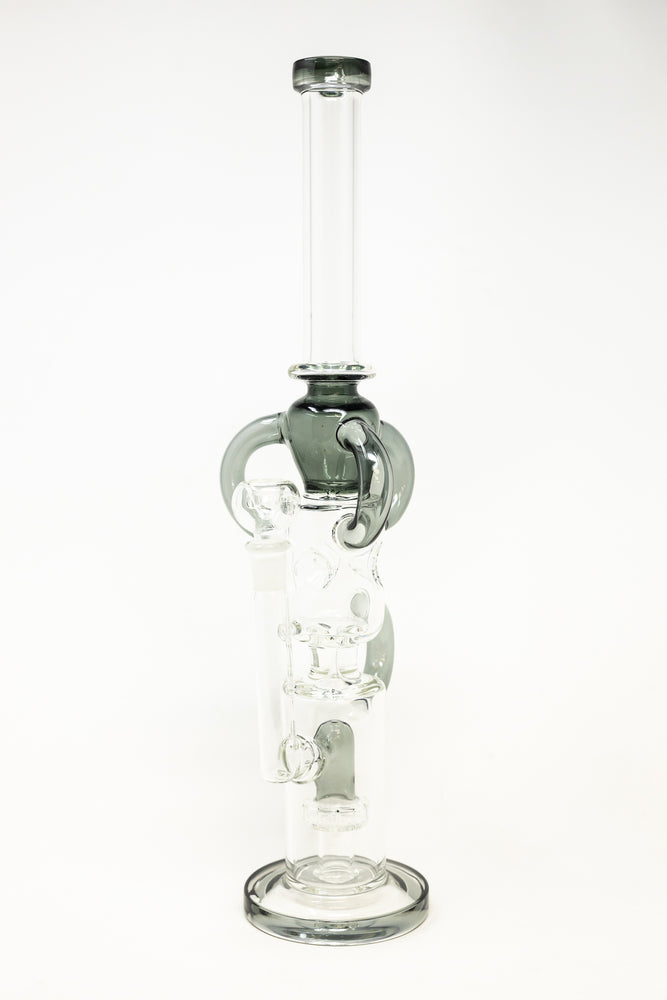 16" Grey Recycler Bong w/ Percolator