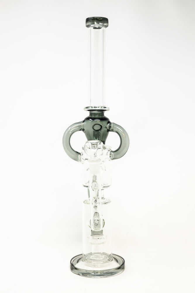 16" Grey Recycler Bong w/ Percolator