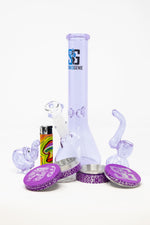 Stoned Genie Premium Lavender Bong Combo Set