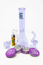 Stoned Genie Premium Lavender Bong Combo Set