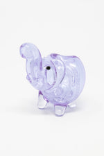 3" Lavender Elephant Swirl Glass Hand Smoking Pipe