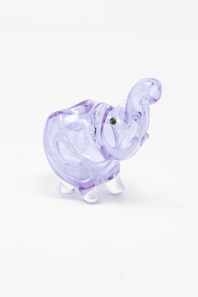 3" Purple Lavender Elephant Glass Pipe