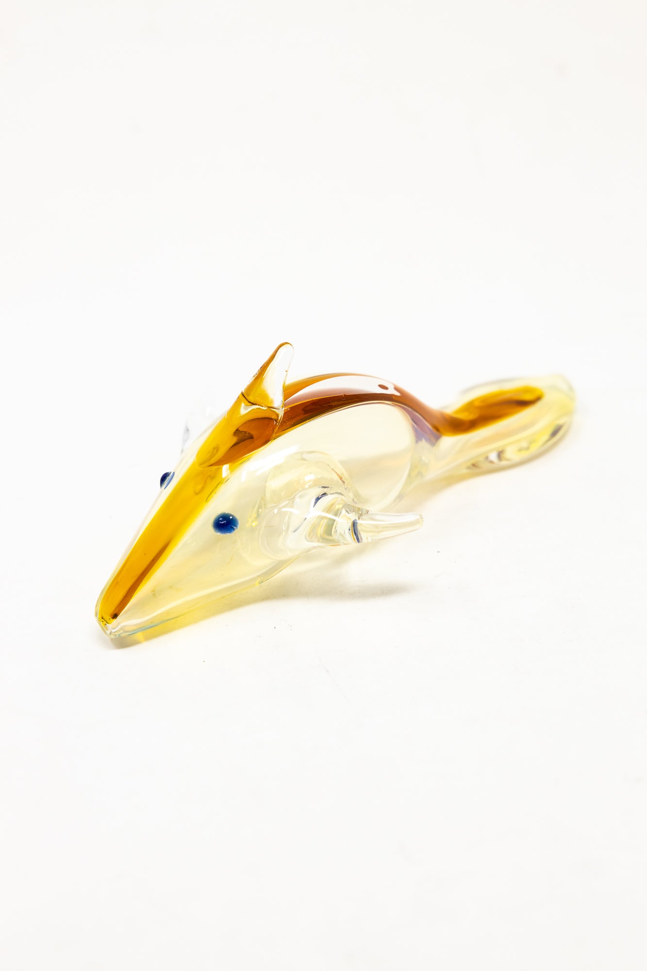 5" Fumed Amber Dolphin Pipe