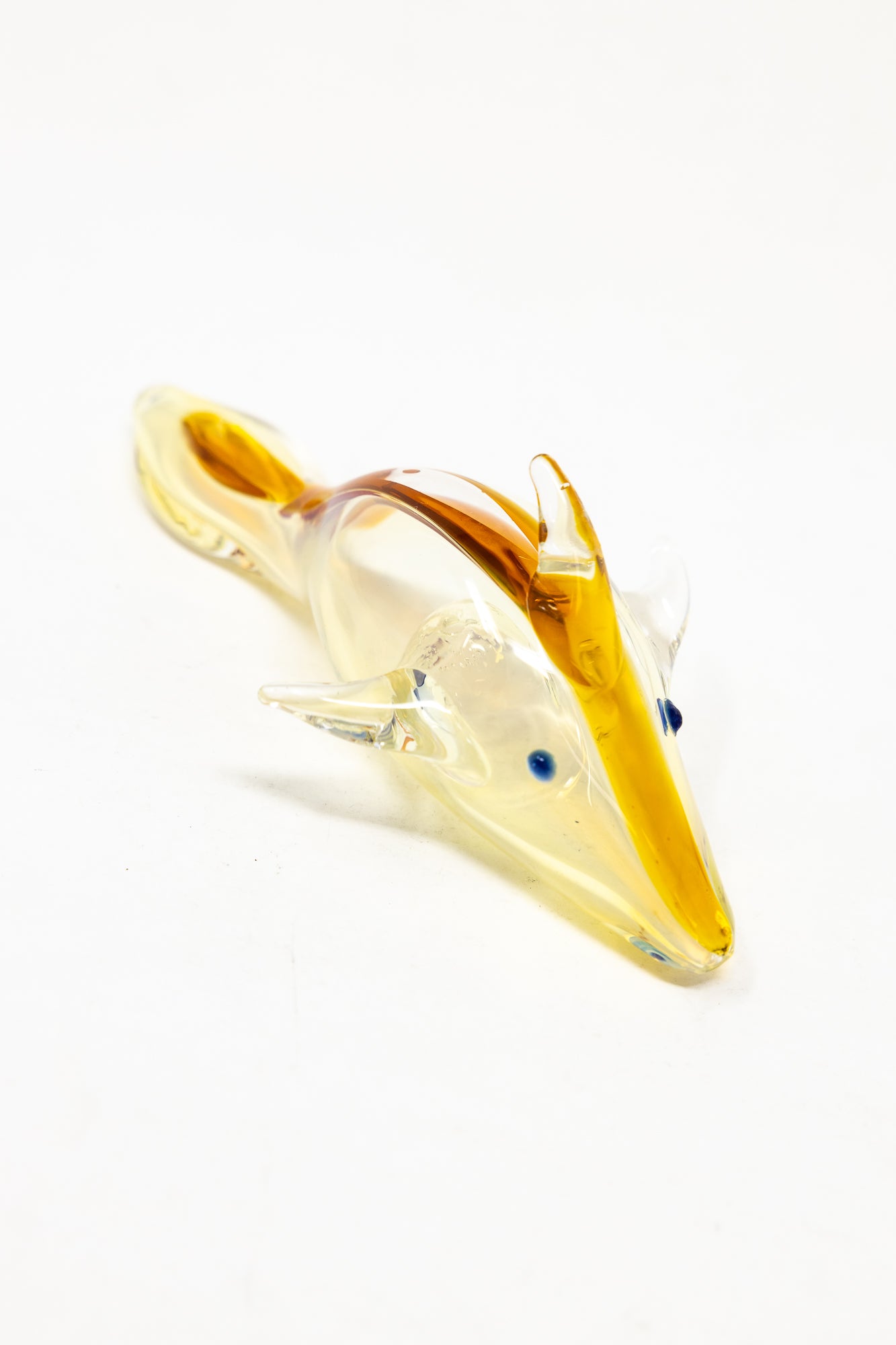 5" Fumed Amber Dolphin Pipe
