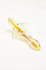 5" Fumed Amber Dolphin Pipe