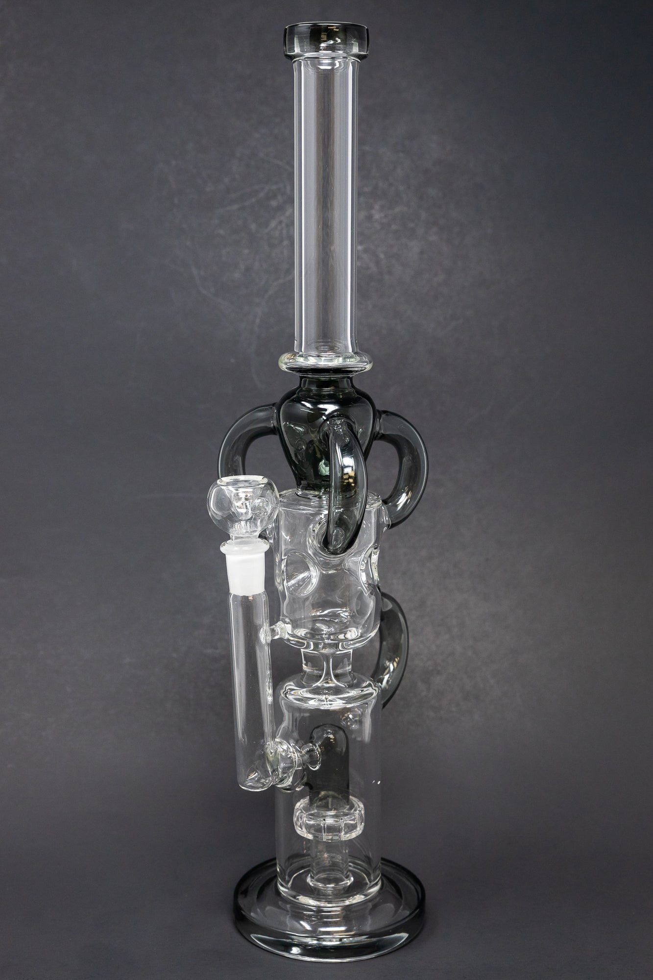 16" Grey Recycler Bong w/ Percolator