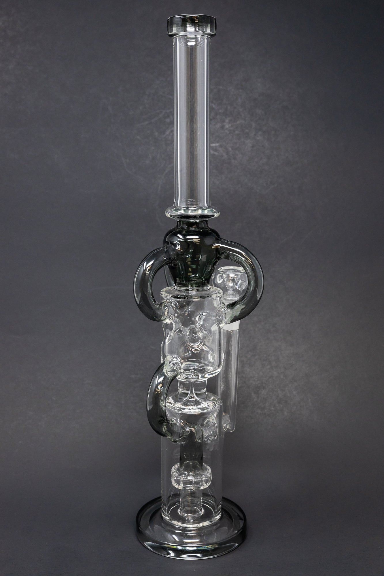 16" Grey Recycler Bong w/ Percolator