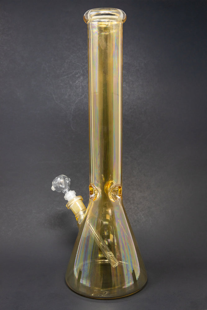 16" Golden Fumed Beaker Bong