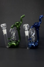 7" Twisted Glass Bubbler w/ Pull out Bowl
