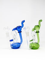 7" Twisted Glass Bubbler w/ Pull out Bowl