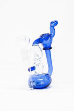 7" Twisted Glass Bubbler w/ Pull out Bowl