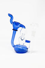 7" Twisted Glass Bubbler w/ Pull out Bowl