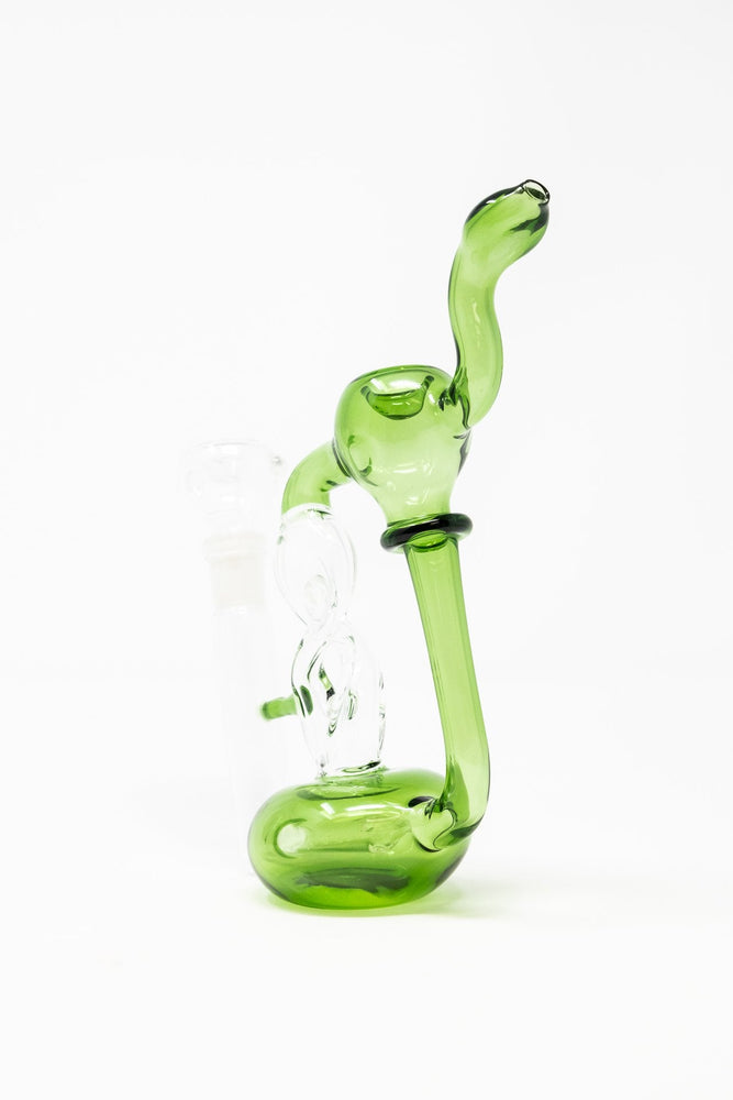 7" Twisted Glass Bubbler w/ Pull out Bowl