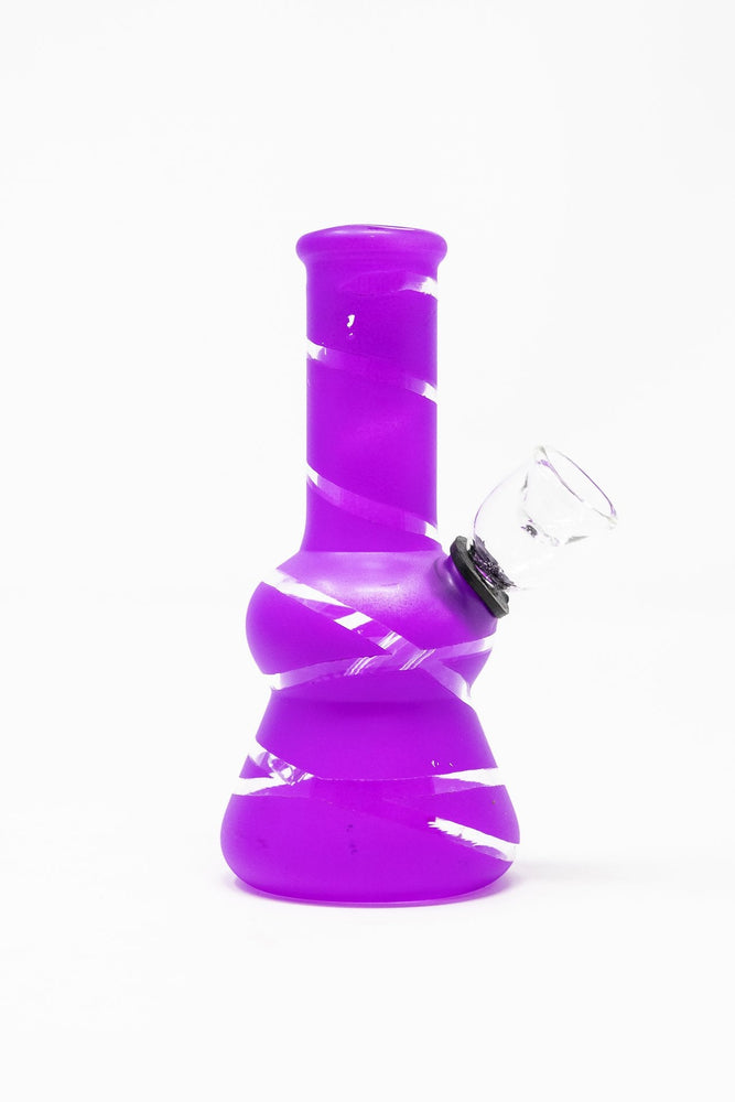 5" Purple Mini Bong w/ Carb Hole