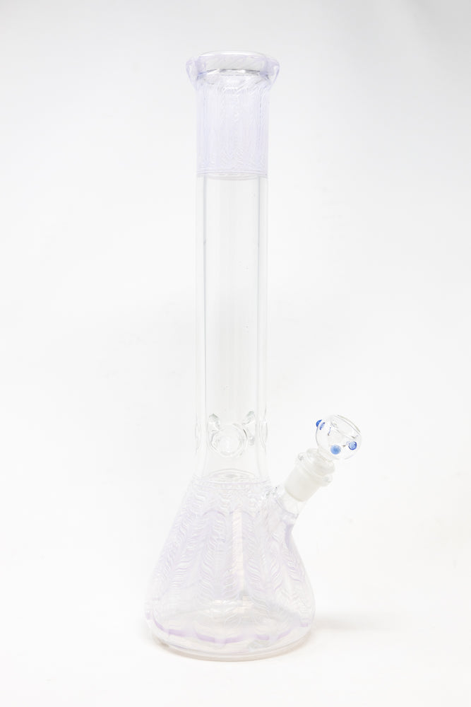 16" Purple Swirl Beaker - 7mm