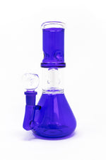 8" Purple Side Joint Beaker w/ Percolator & Ice Catcher