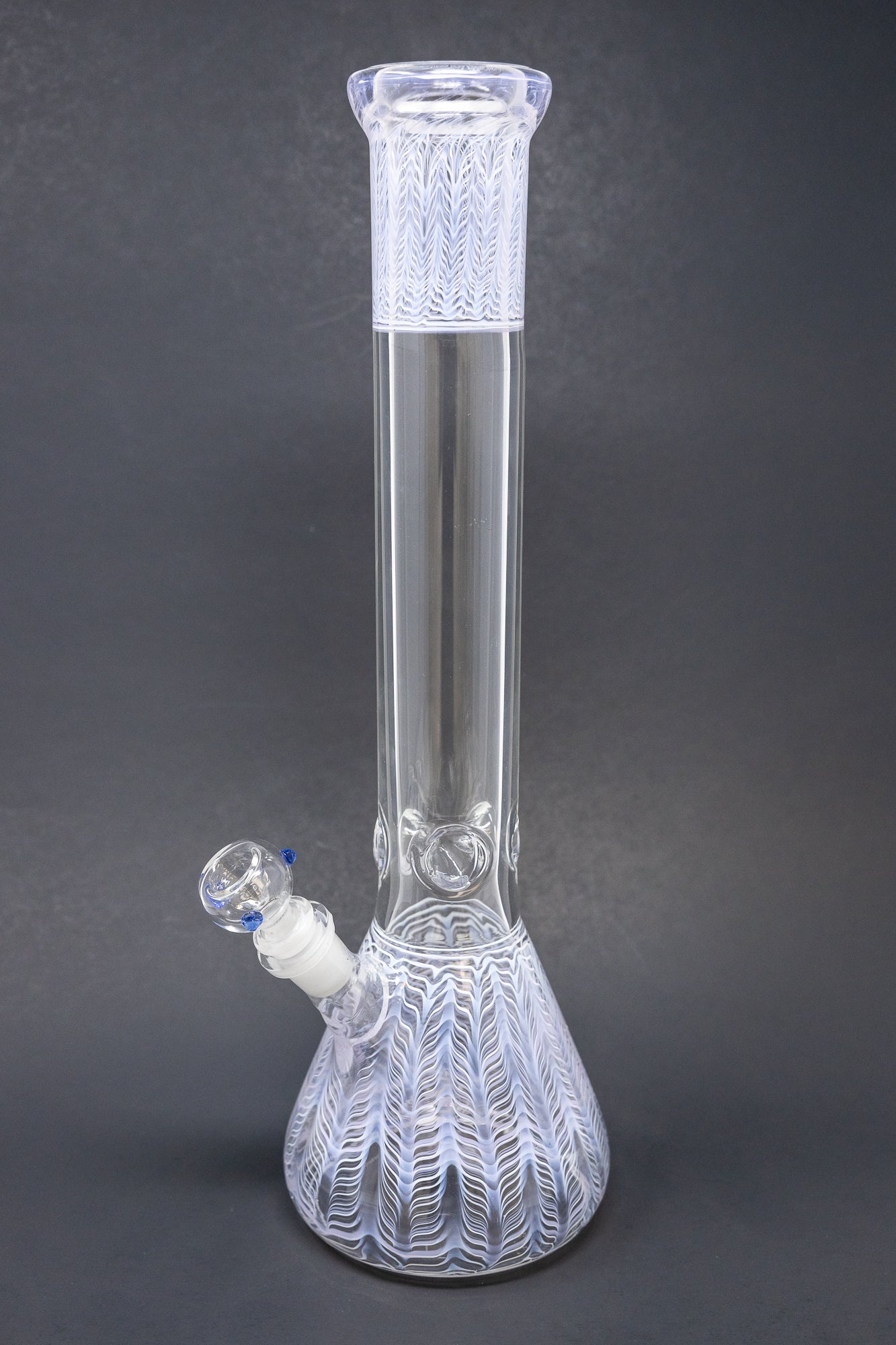 16" Purple Swirl Beaker - 7mm
