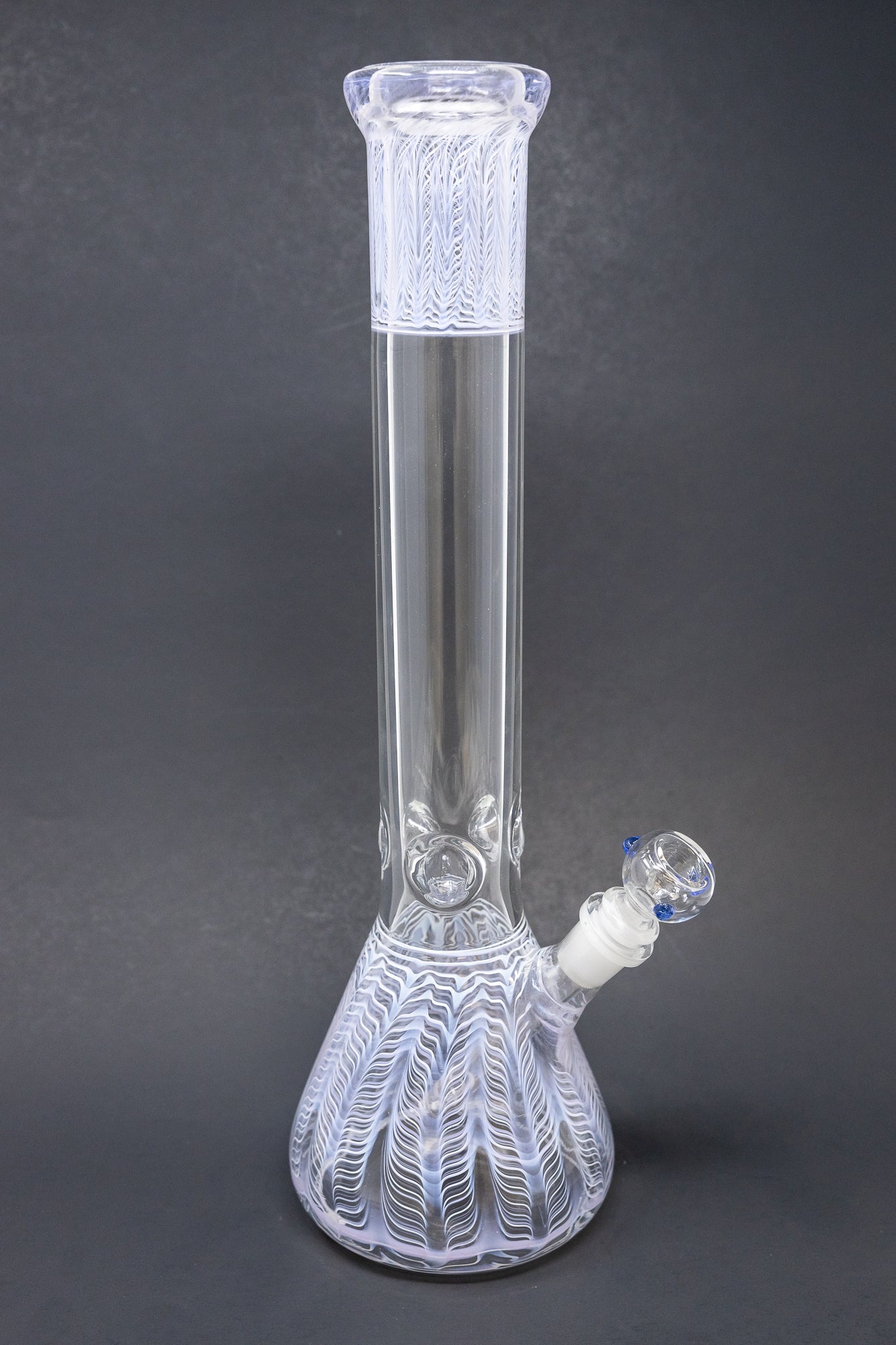 16" Purple Swirl Beaker - 7mm