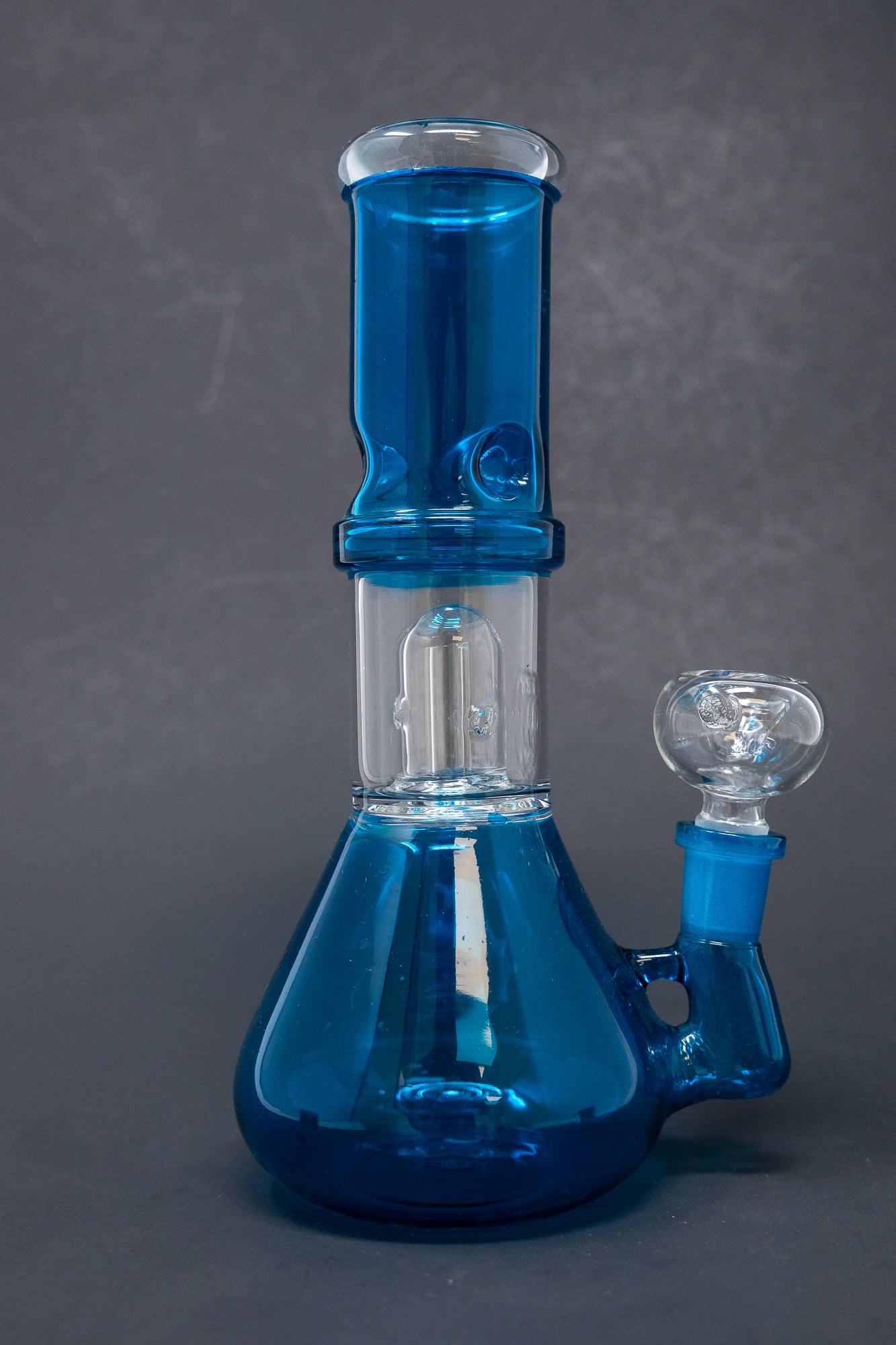 8" Teal Side Joint Beaker