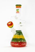 10" Glass Rasta Designer Zong