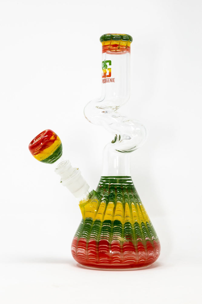 10" Glass Rasta Designer Zong