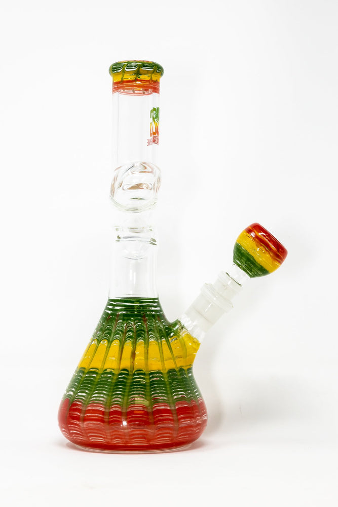 10" Glass Rasta Designer Zong