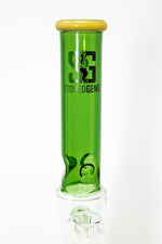 14" Stoned Genie Green Double Percolator Bong