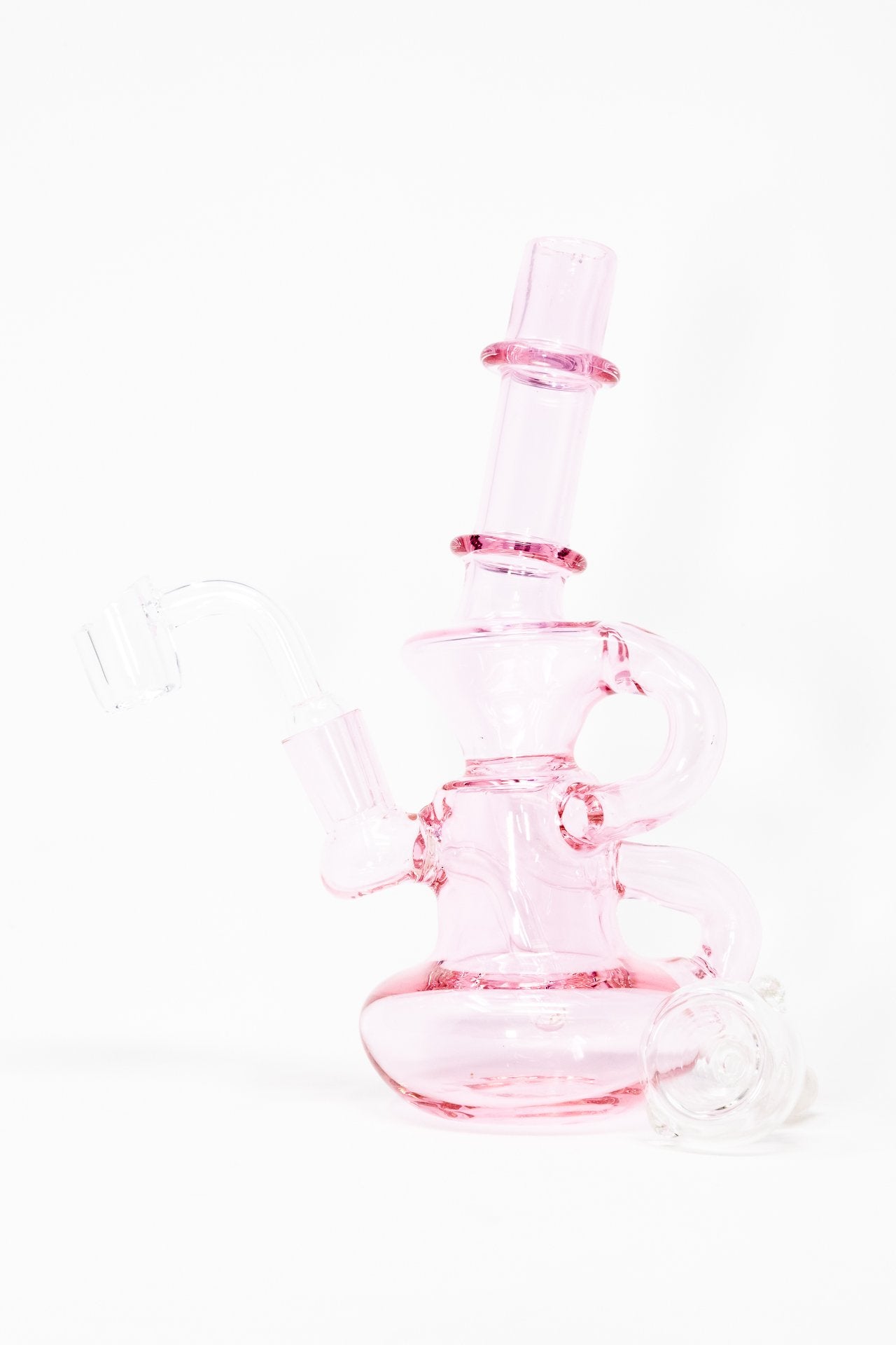 6" Pink Diablo Recycler Dab Rig