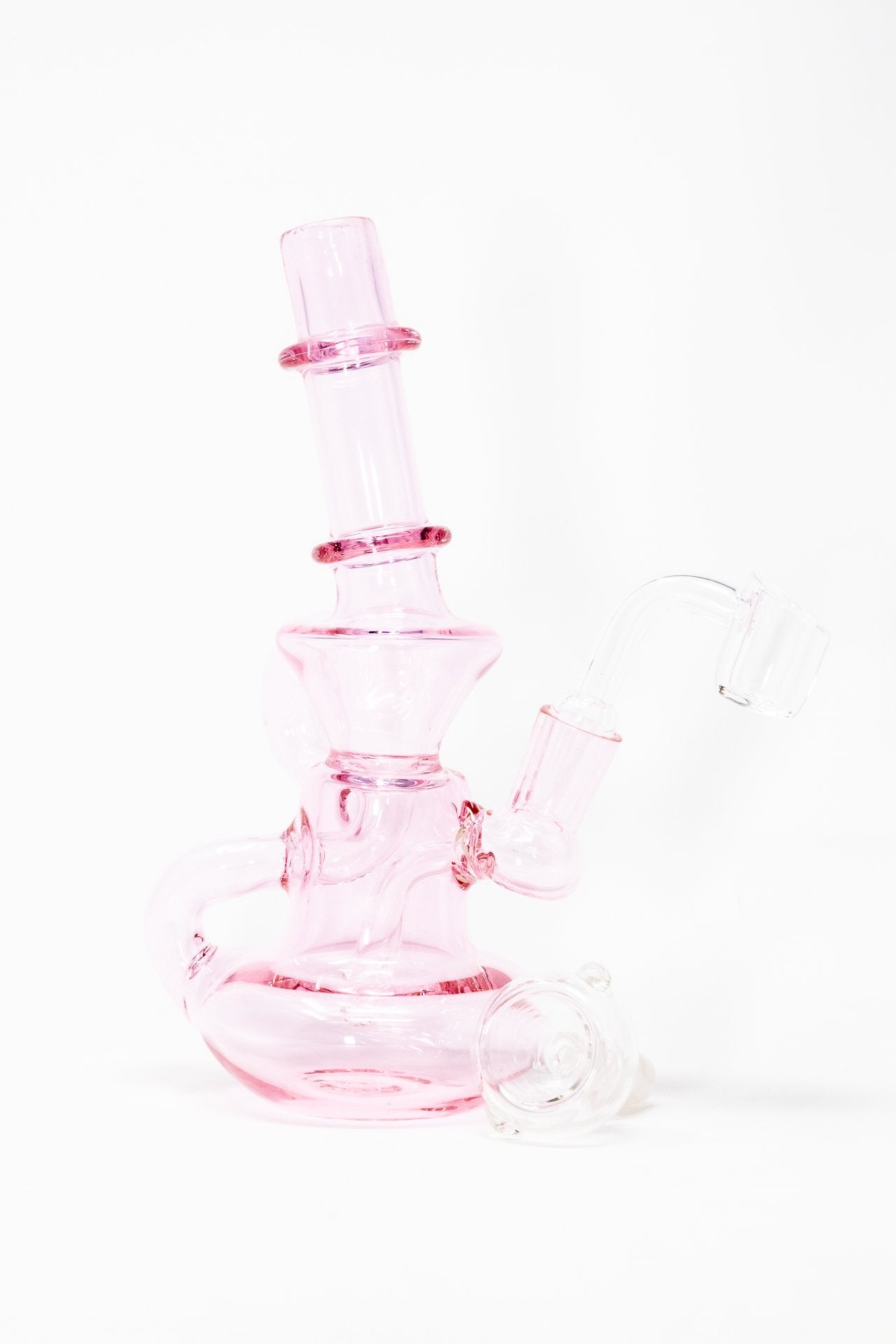 6" Pink Diablo Recycler Dab Rig