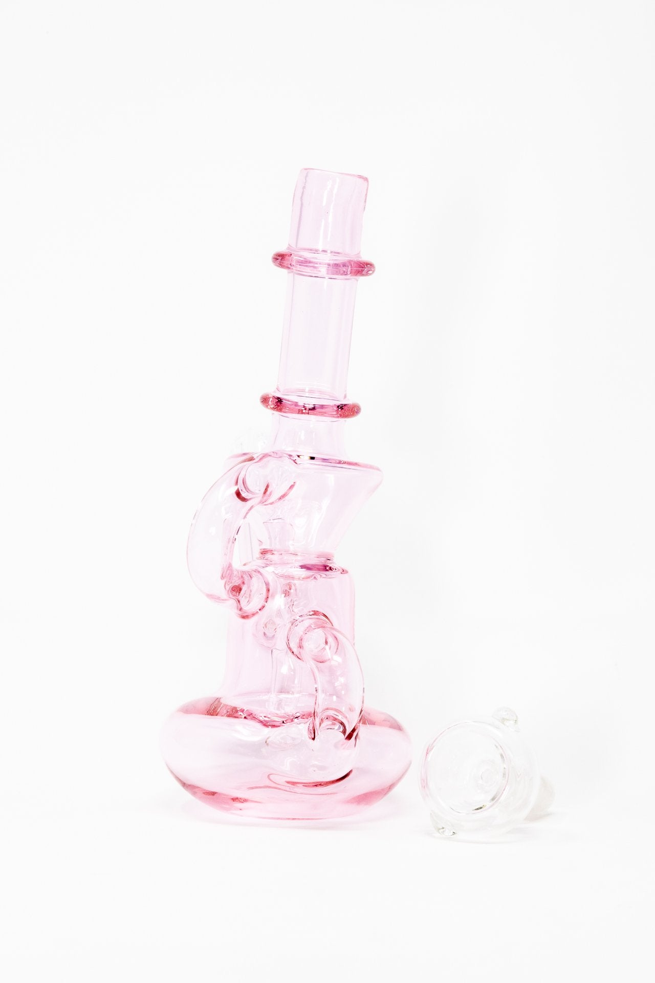 6" Pink Diablo Recycler Dab Rig