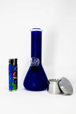 6" Stoned Genie Frosted Blue Bong Combo Set