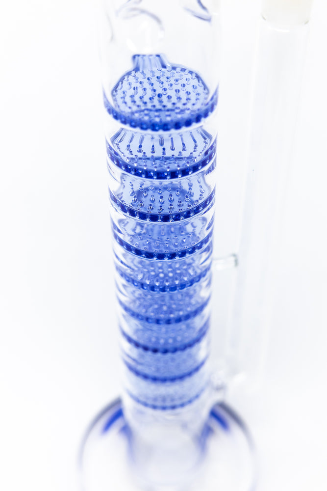 16" Nine Honeycomb Percolator Bong w/ Ice Catcher