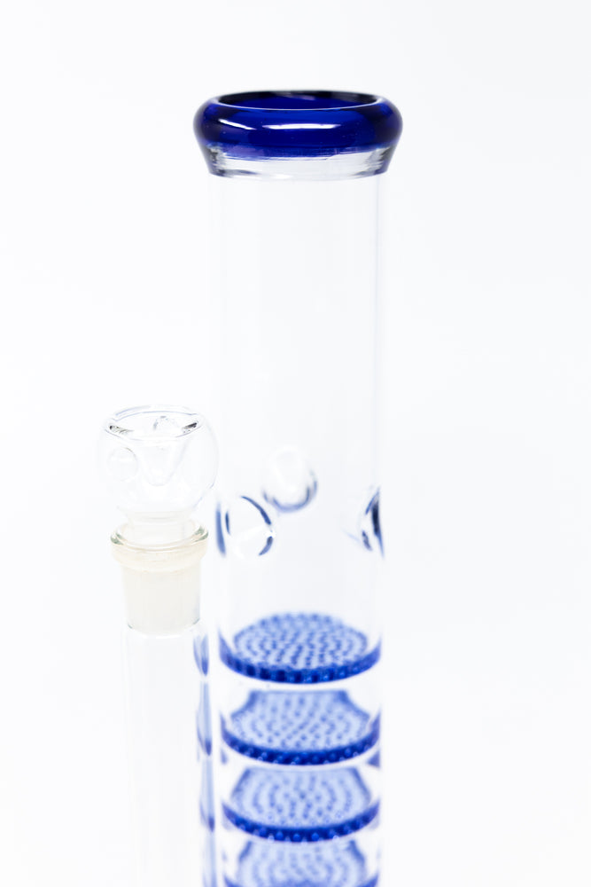 16" Nine Honeycomb Percolator Bong w/ Ice Catcher