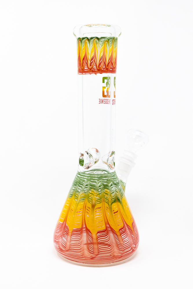 12" SG Rasta 7mm Beaker Bong