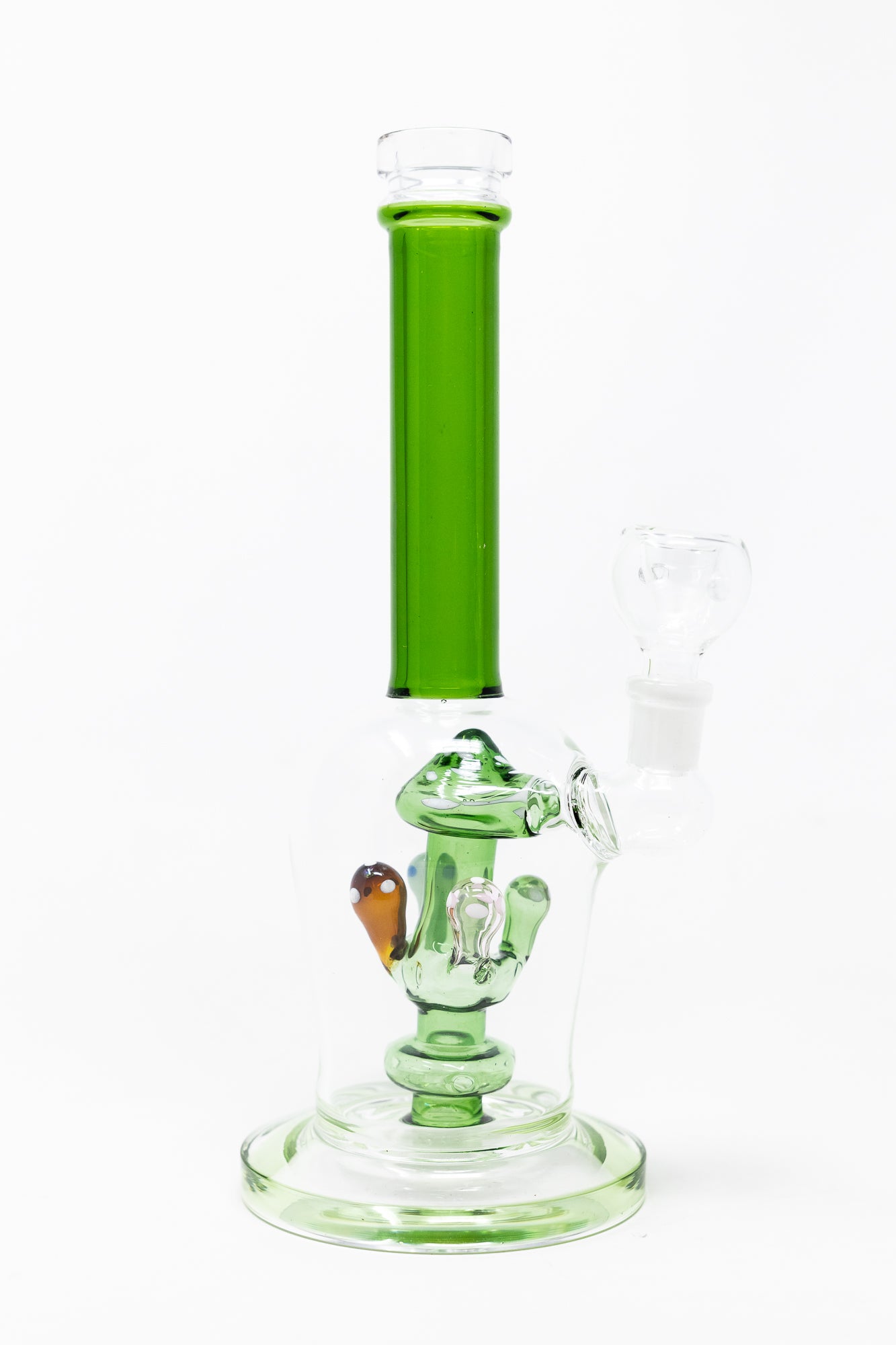 10" Green Premium Mushroom Bong