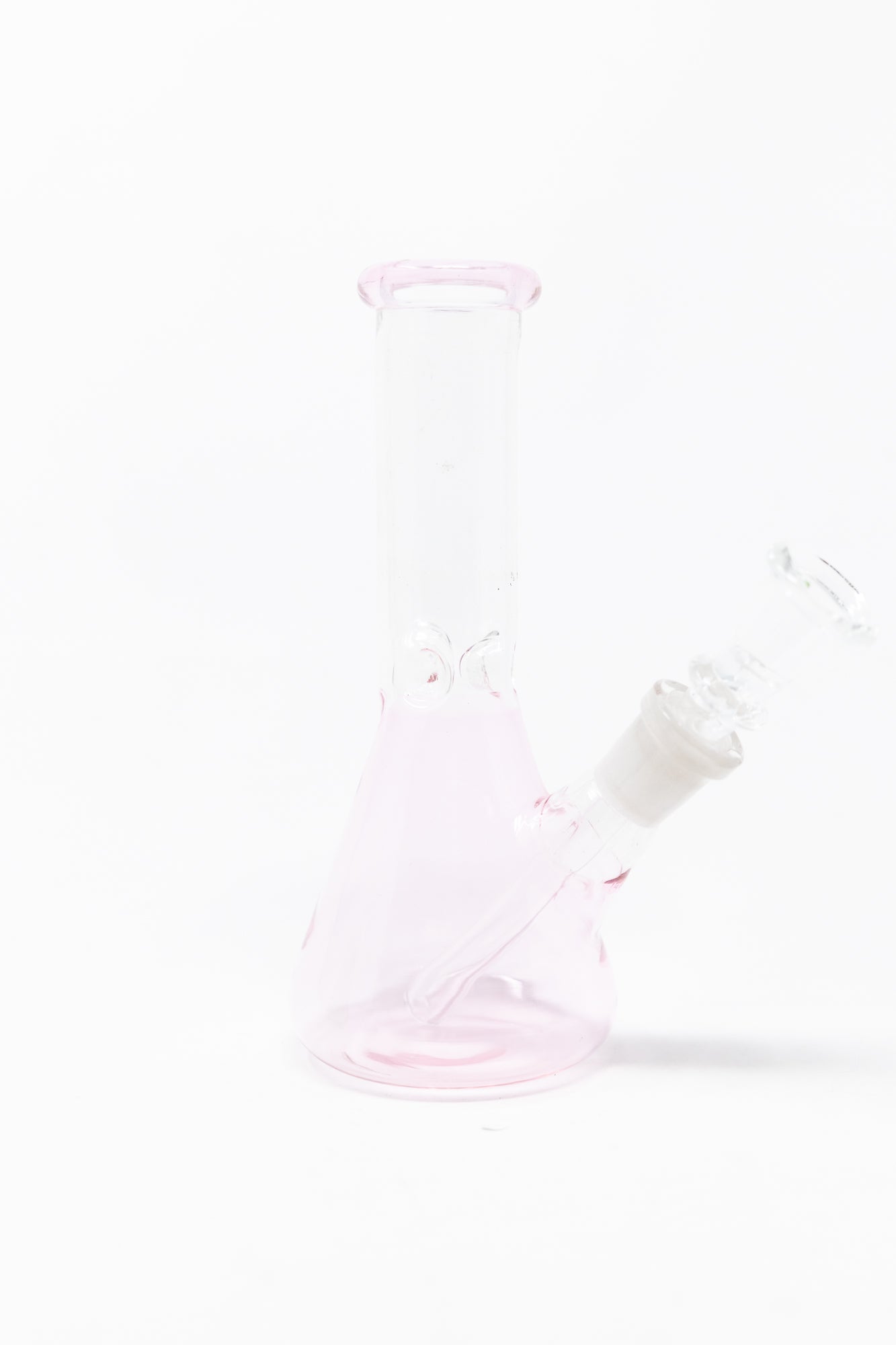 6" Pink Beaker Mini Bong w/ Ice Catcher