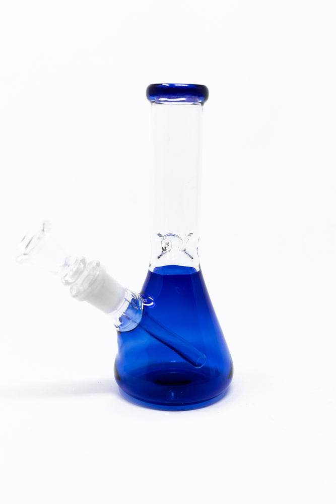 6" Blue Beaker Bong w/ Ice Catcher