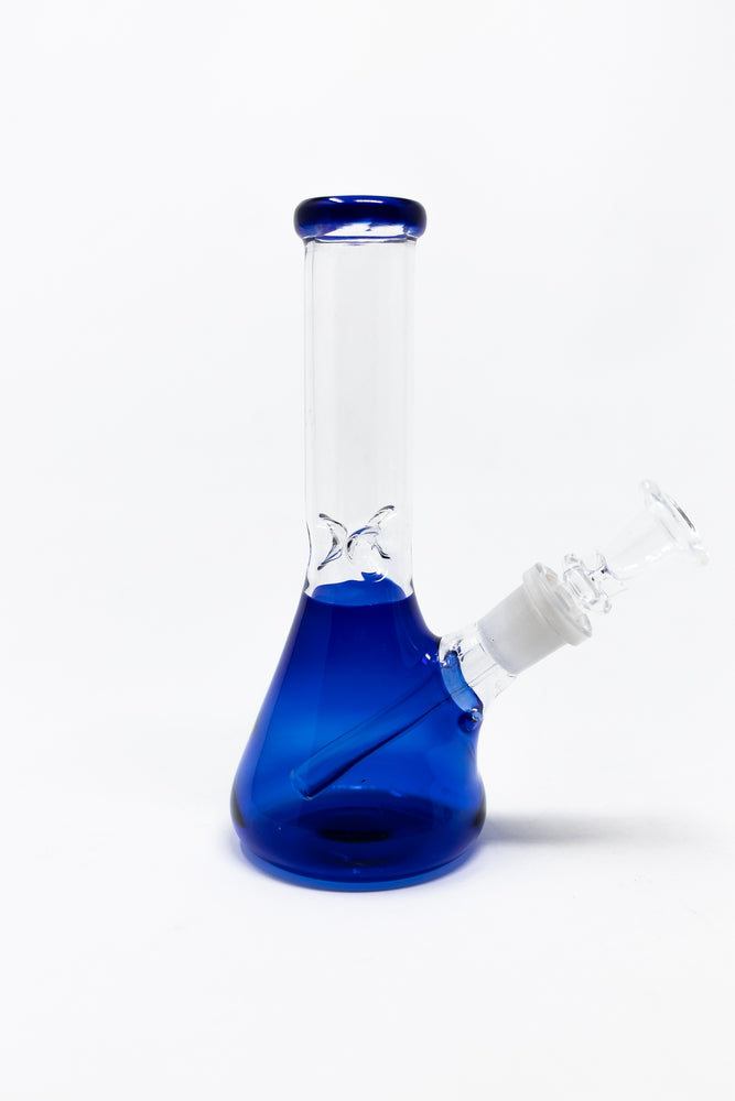 6" Blue Beaker Bong w/ Ice Catcher