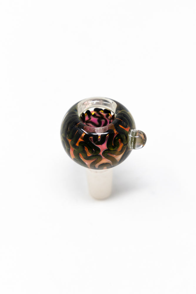 14mm Black Swirl Rose Bowl