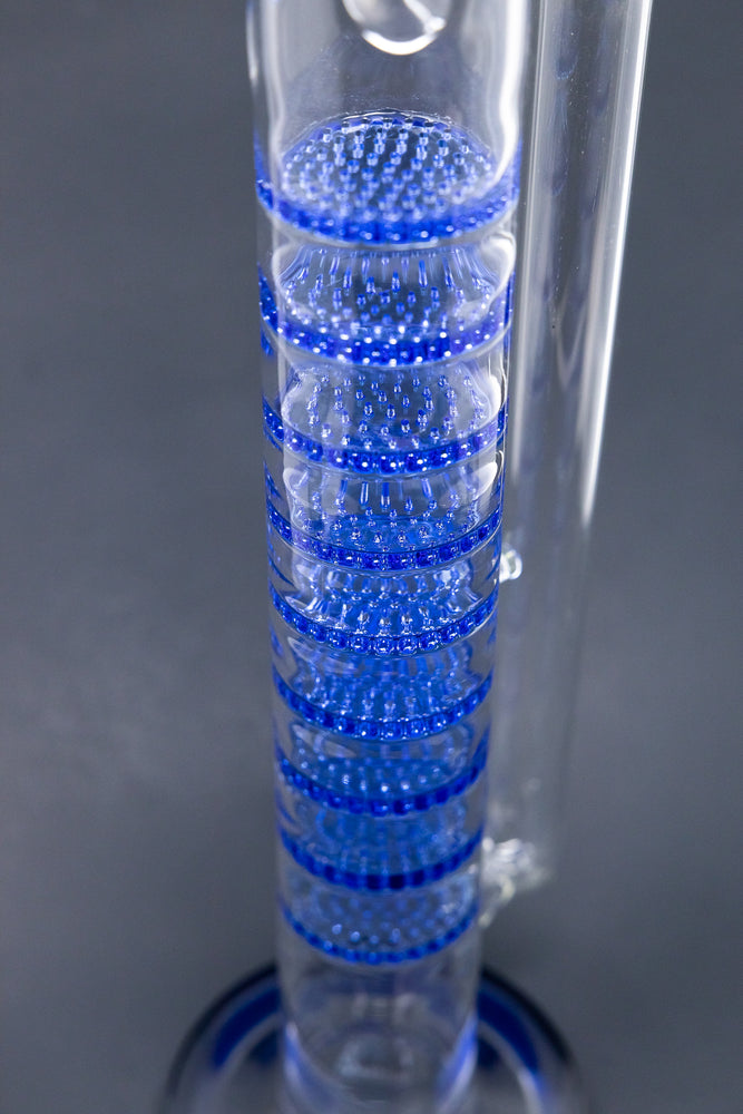 16" Nine Honeycomb Percolator Bong w/ Ice Catcher