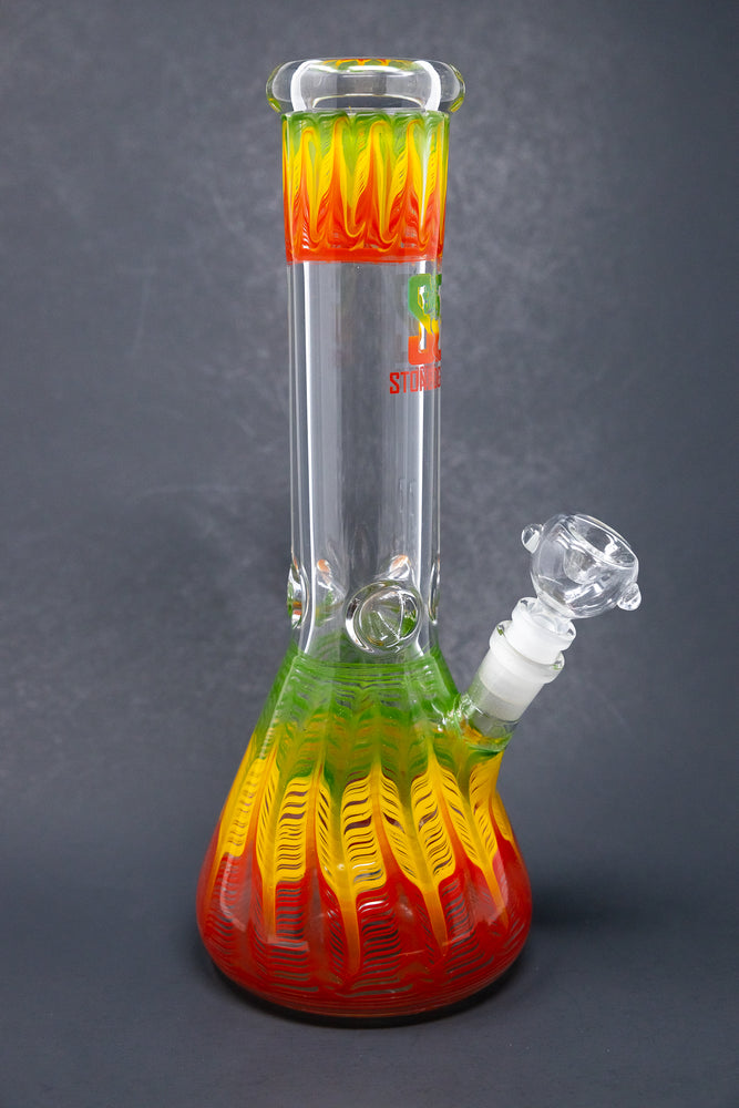 12" SG Rasta 7mm Beaker Bong