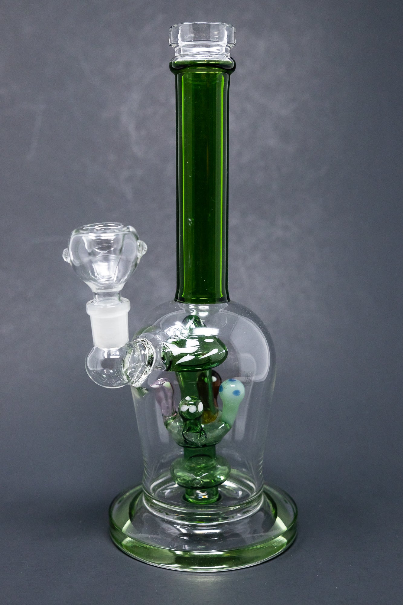 10" Green Premium Mushroom Bong