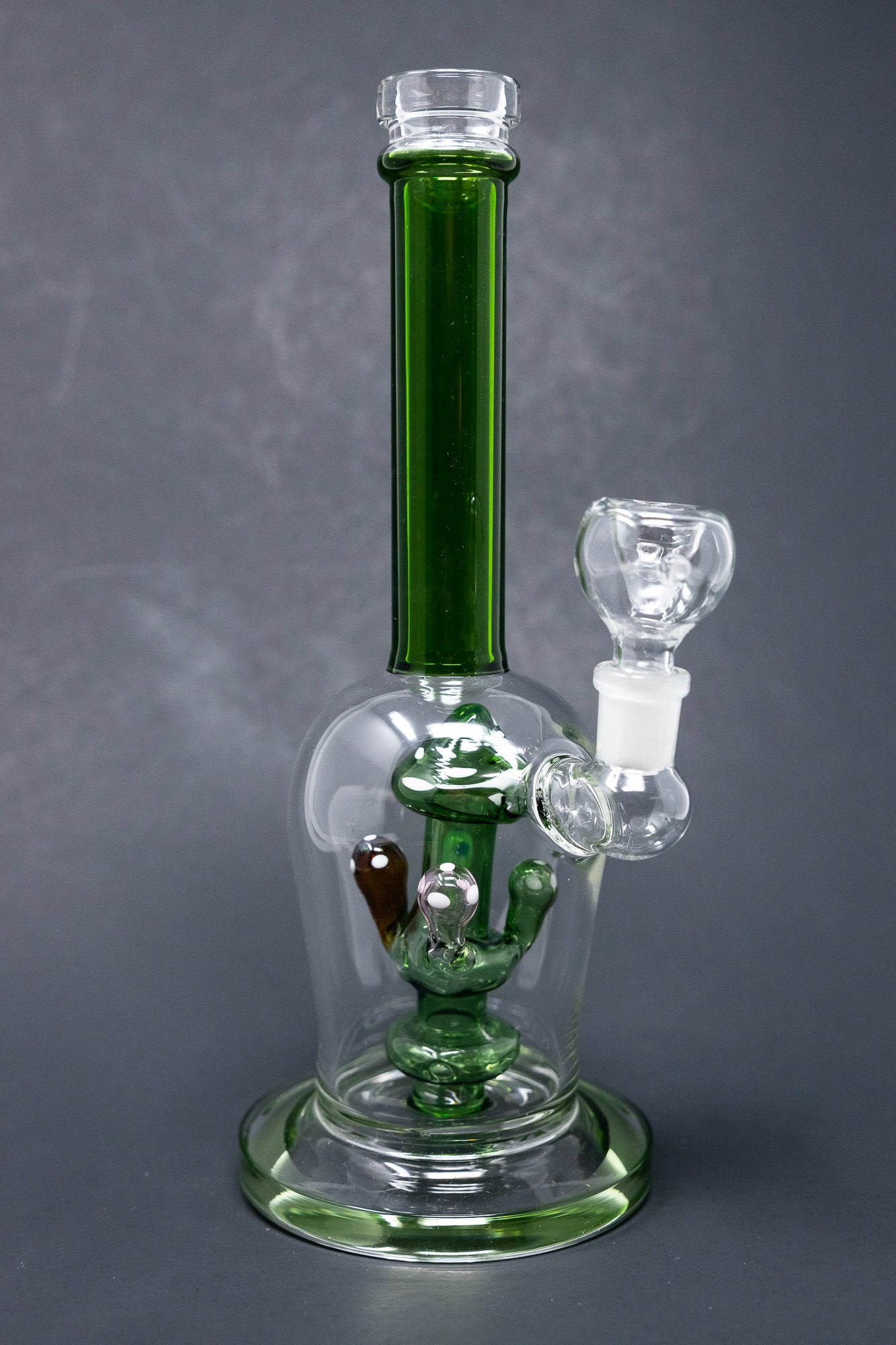 10" Green Premium Mushroom Bong