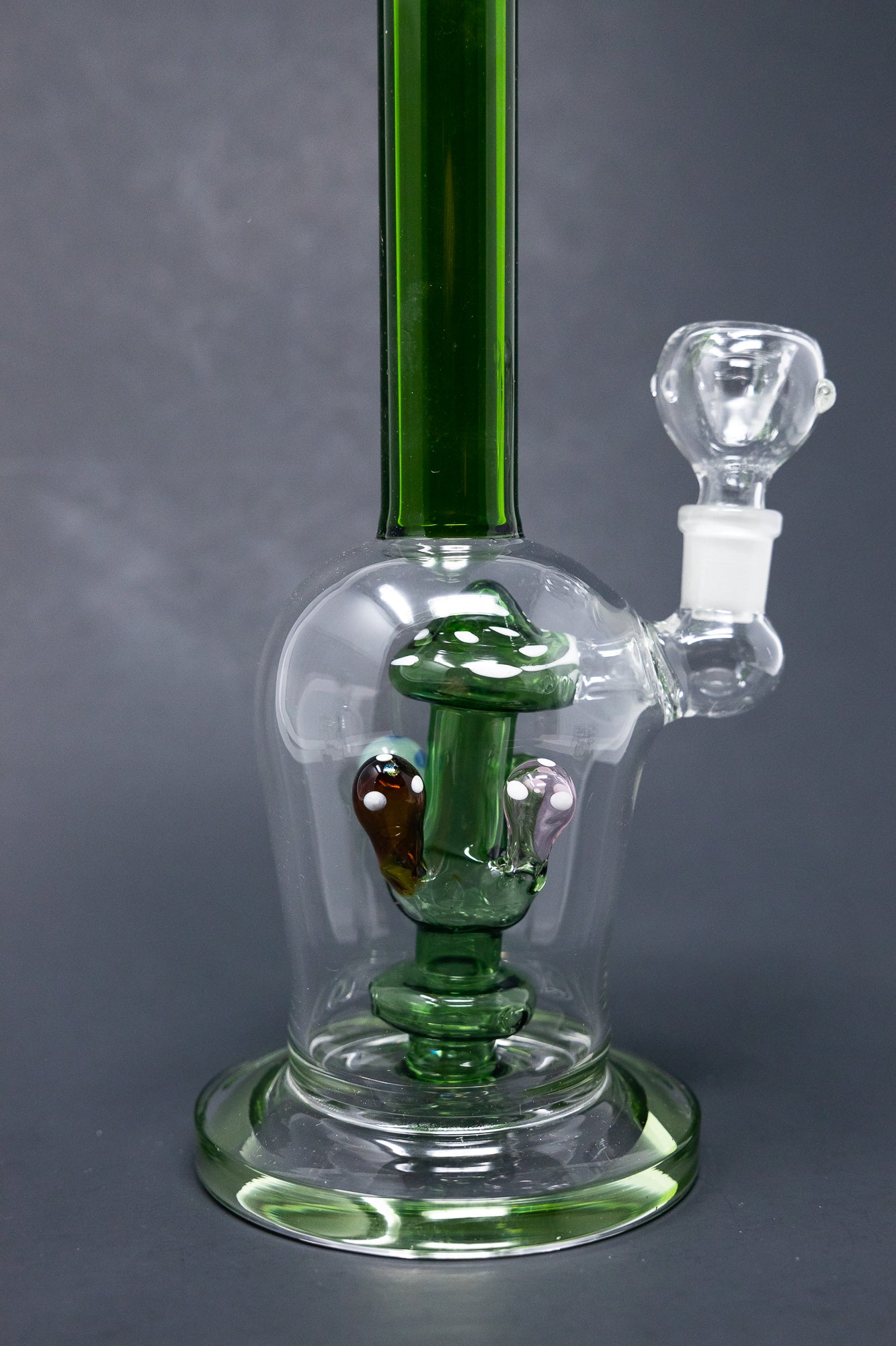 10" Green Premium Mushroom Bong