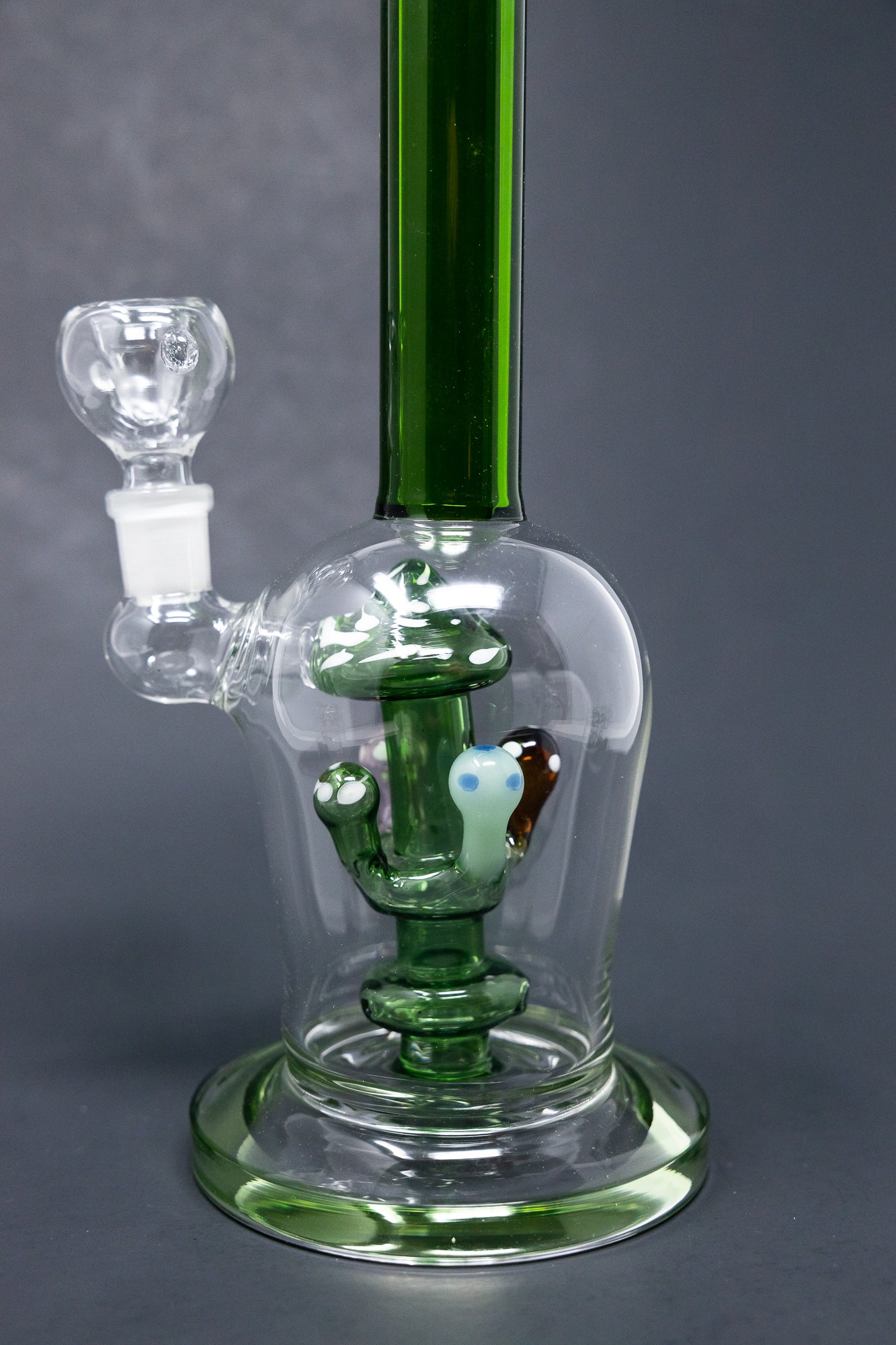 10" Green Premium Mushroom Bong