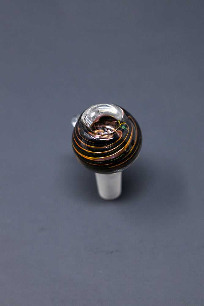 14mm Black Swirl Rose Bowl